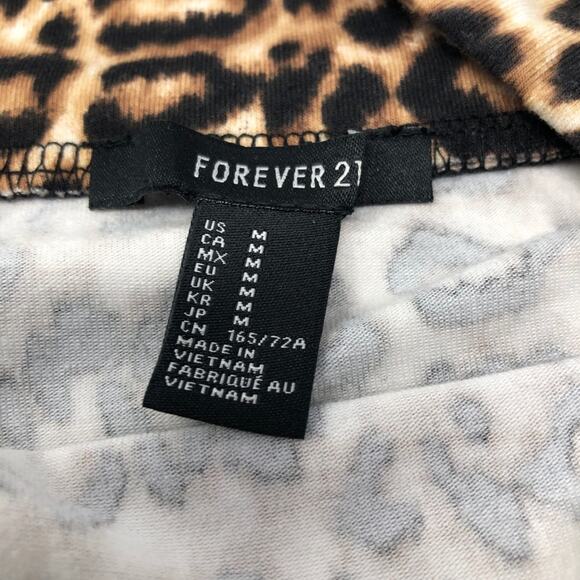 Forever 21 Animal Print High Rise Stretch Mini Skirt Size Medium - Picture 3 of 4